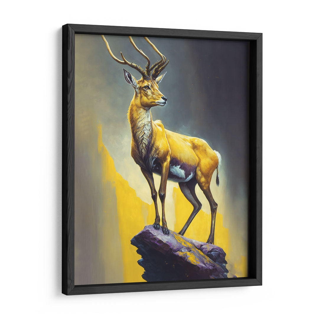 Symbol of Grace: Deer Wall Decor in Gold