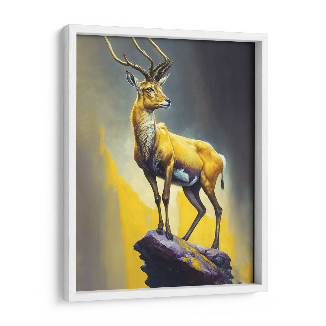 Symbol of Grace: Deer Wall Decor in Gold