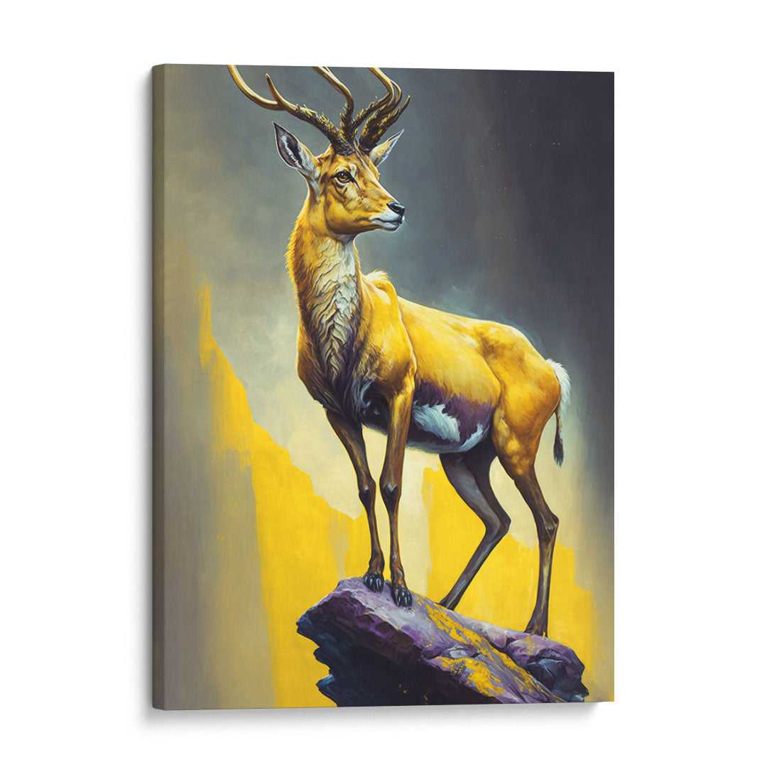 Symbol of Grace: Deer Wall Decor in Gold