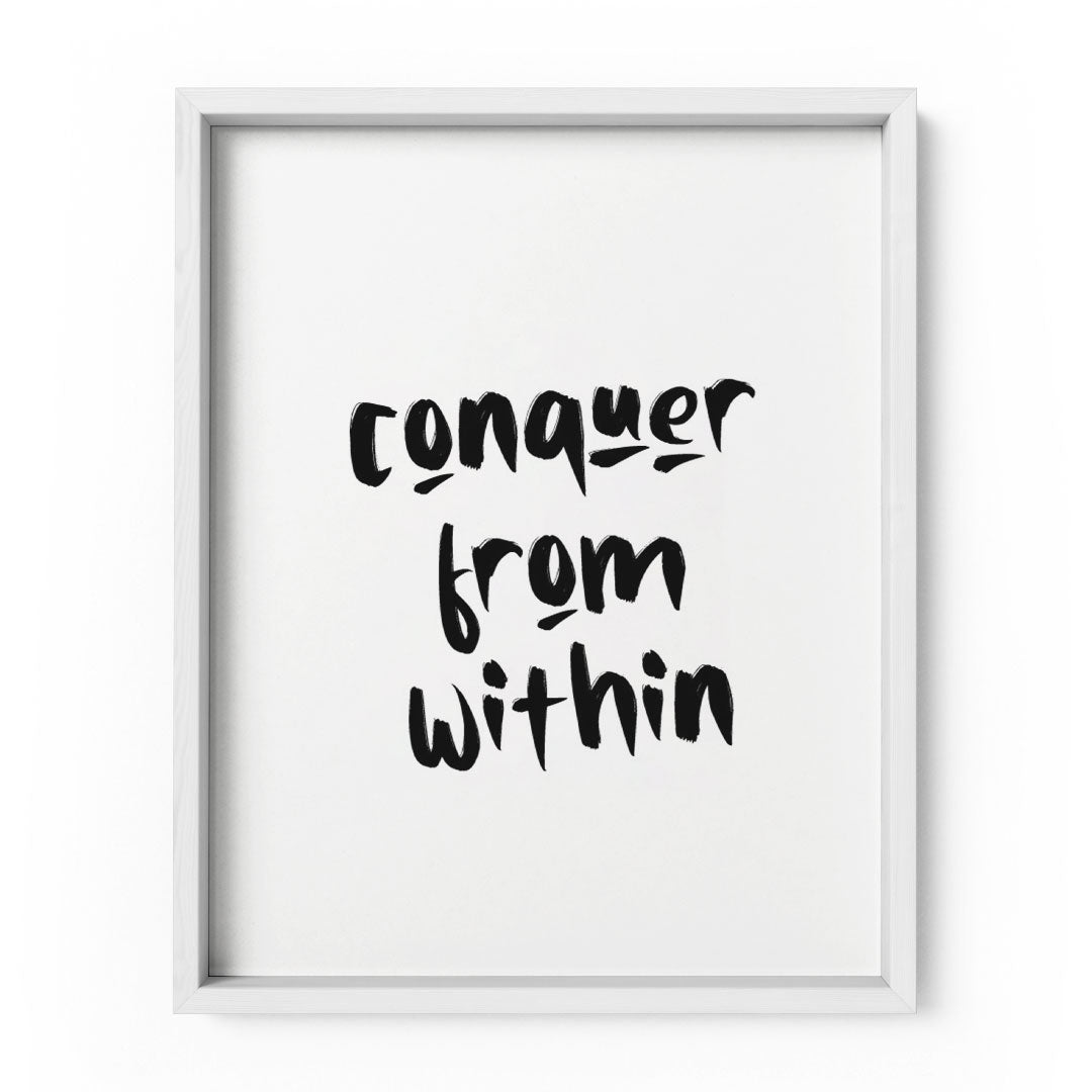 'Conquer from Within' Wall Art Frame