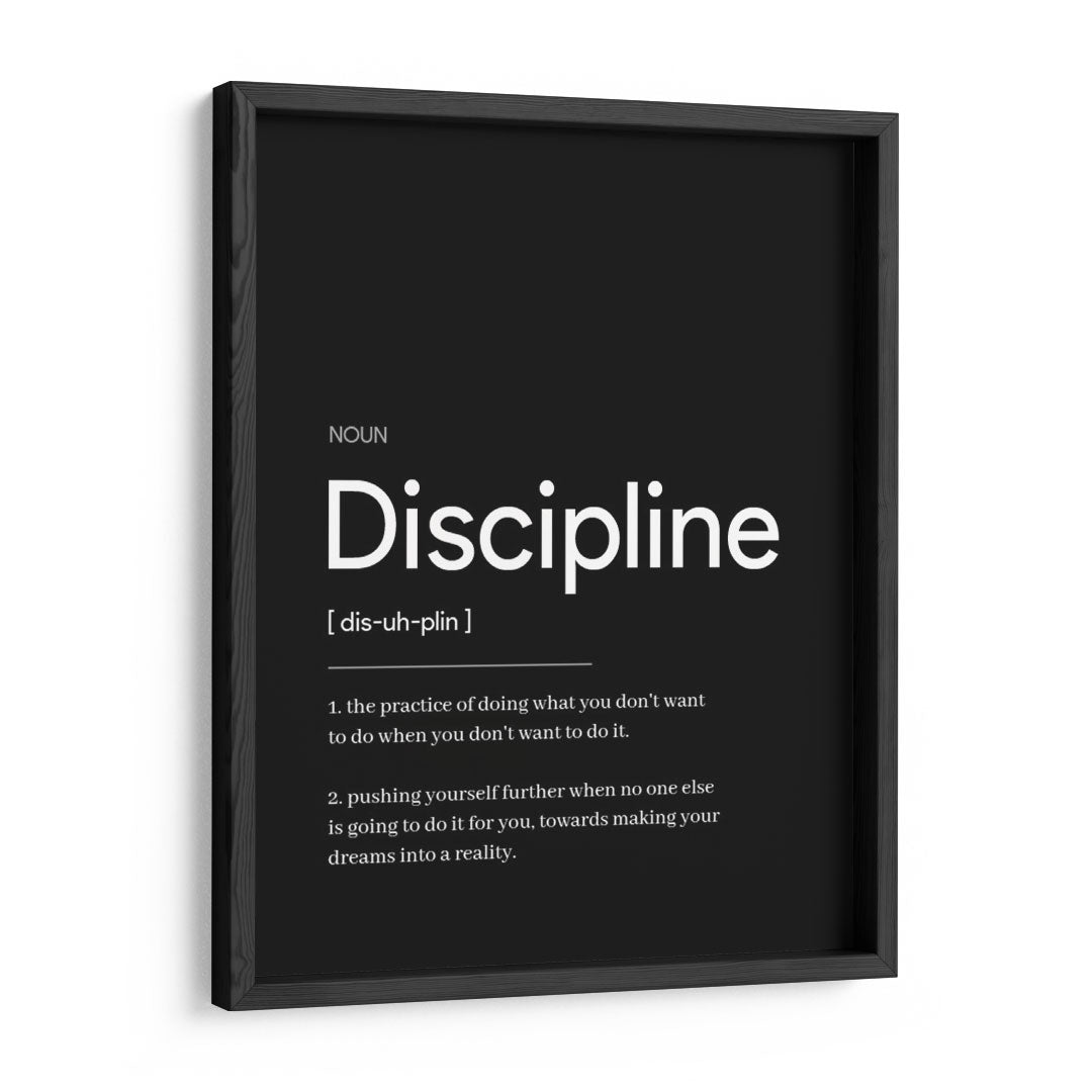 Gift Dedication: 'Discipline' Wall Art