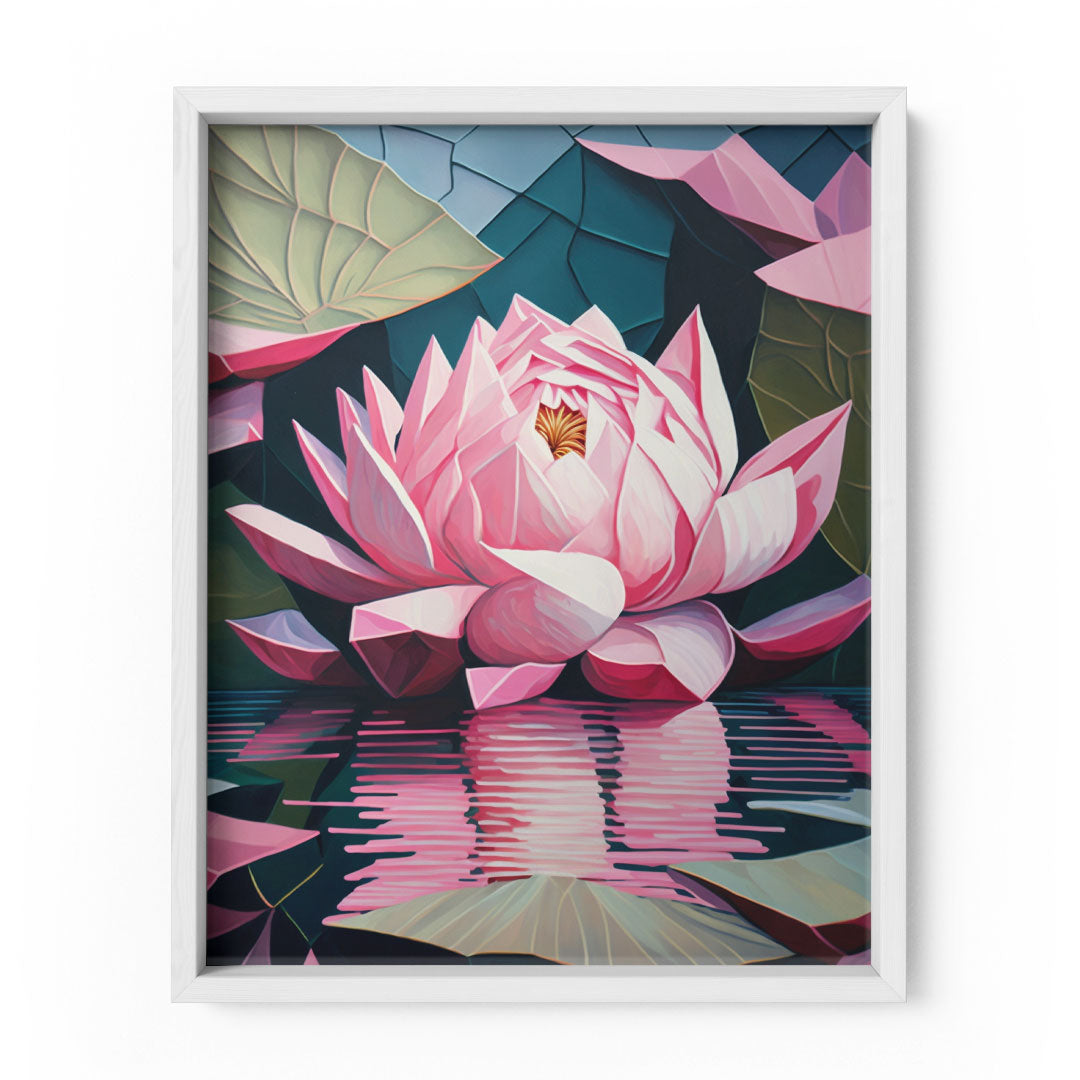 Blossom of Serenity: 'Lotus' Wall Art Frame