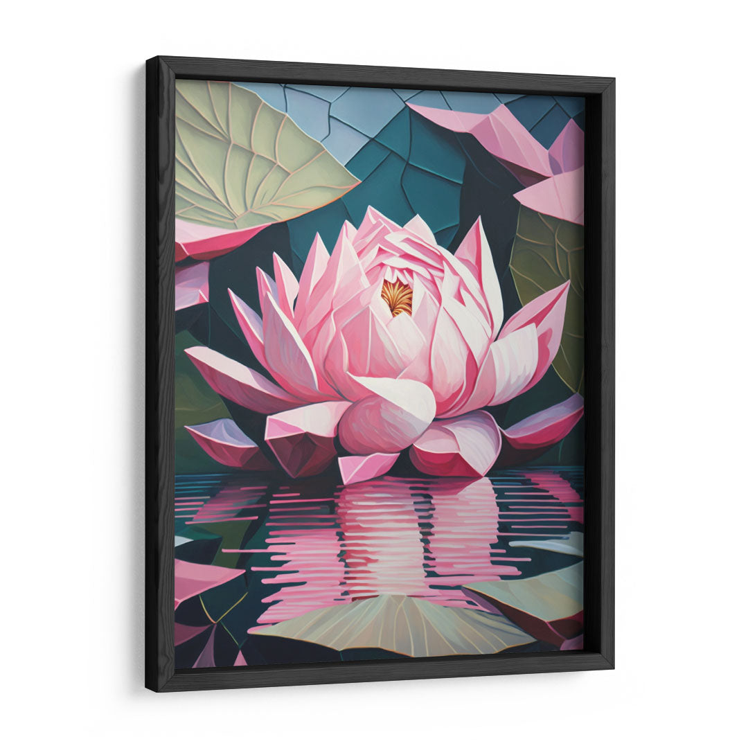 Blossom of Serenity: 'Lotus' Wall Art Frame