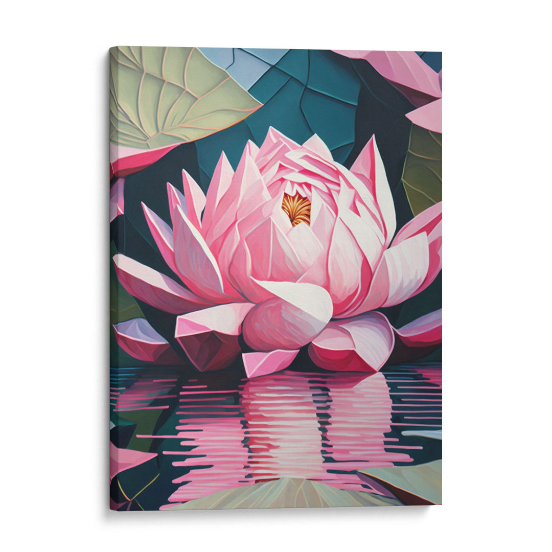 Blossom of Serenity: 'Lotus' Wall Art Frame