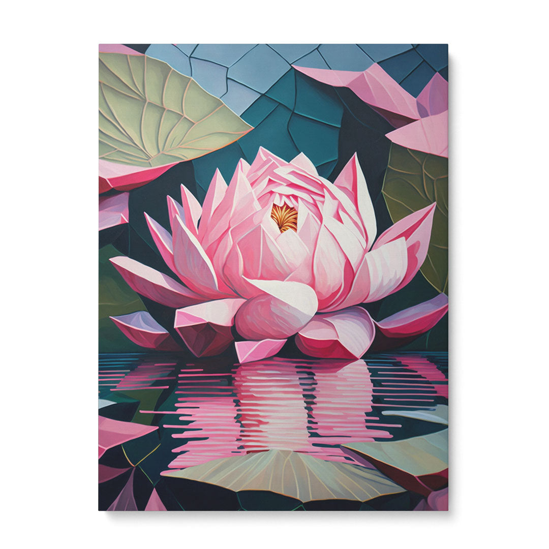 Blossom of Serenity: 'Lotus' Wall Art Frame