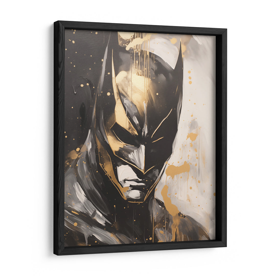 Shadowed Vigilance: Batman Portrait Edition Wall Art Frame