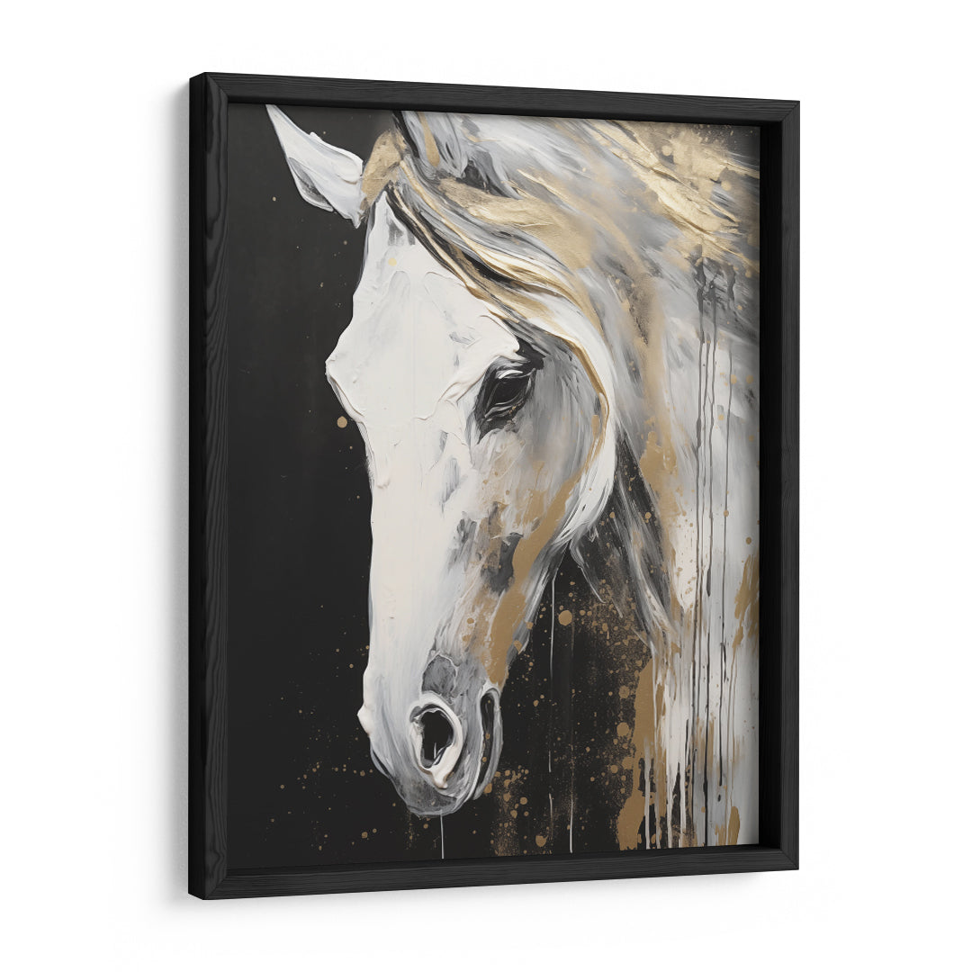 Equestrian Elegance: Horse Portrait Edition Wall Art Frame