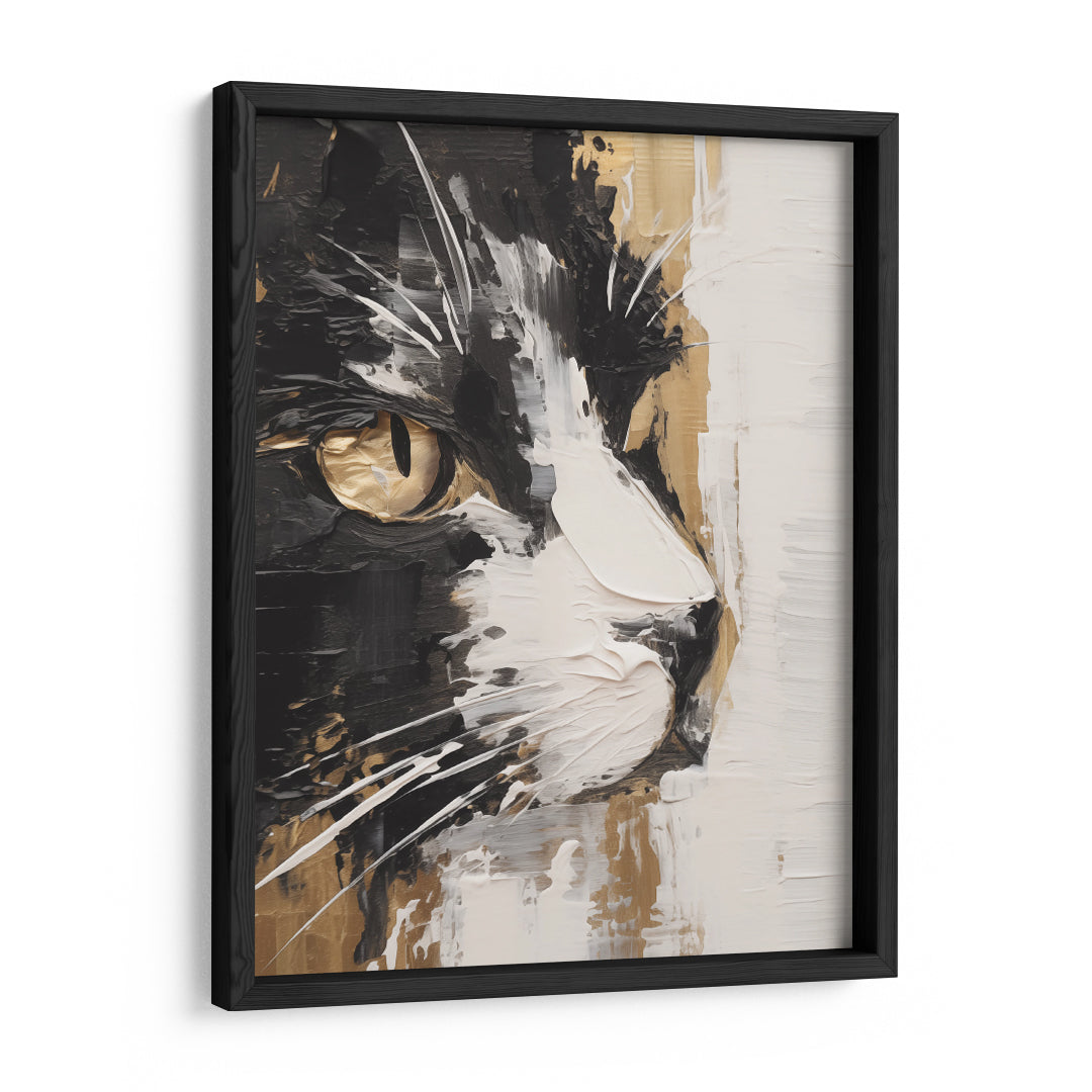 Whiskered Majesty: Cat Portrait Edition Wall Art Frame