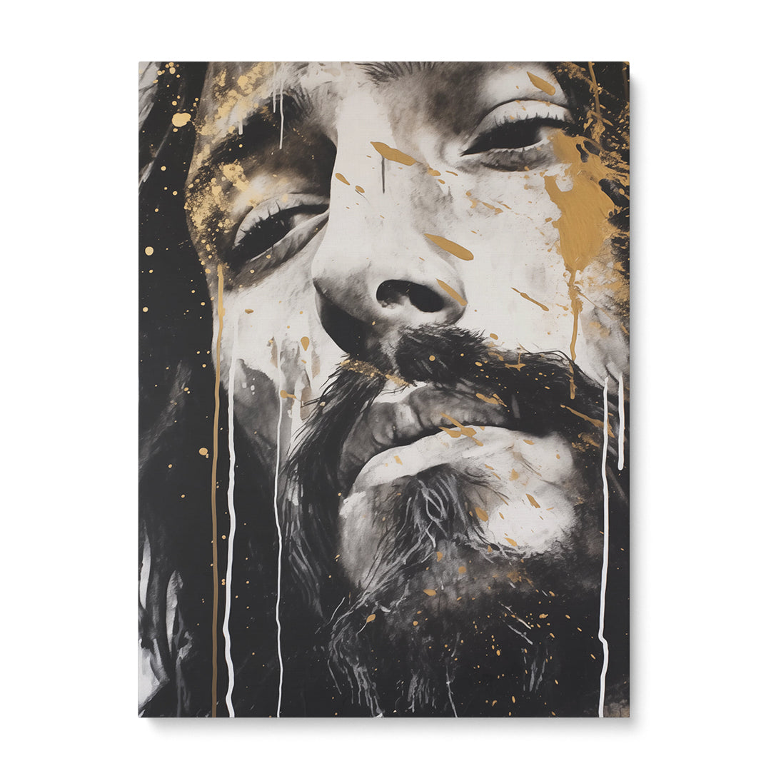 Sacred Radiance: Jesus Portrait Edition Wall Art Frame