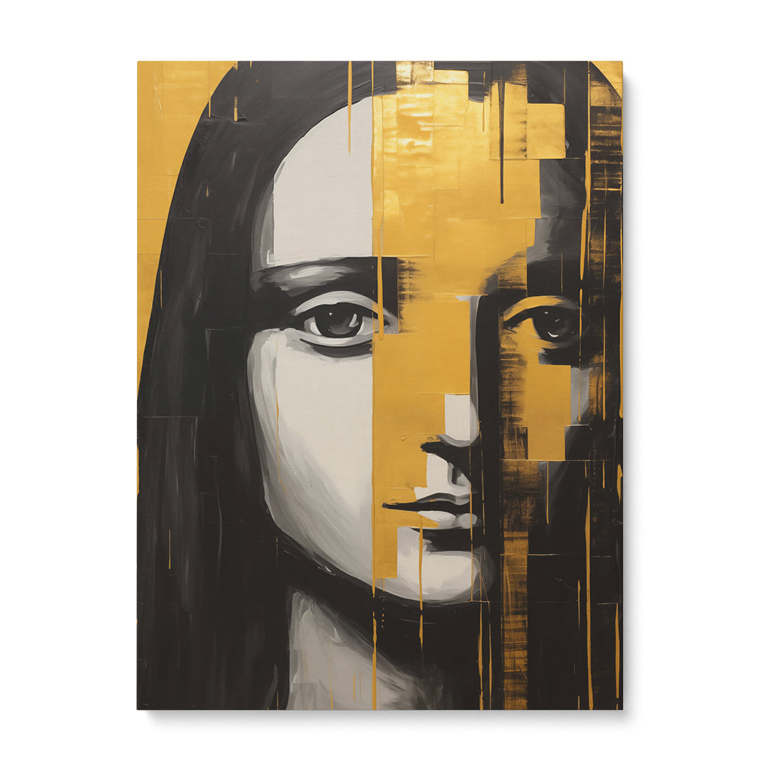 Ethereal Elegance: Mona Lisa Portrait Edition Wall Art Frame