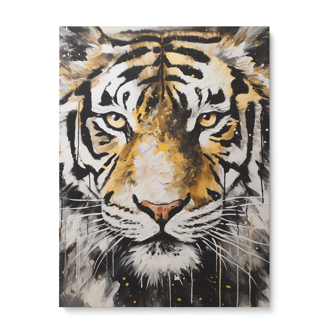 Royal Stripes: Tiger Portrait Edition Wall Art Frame