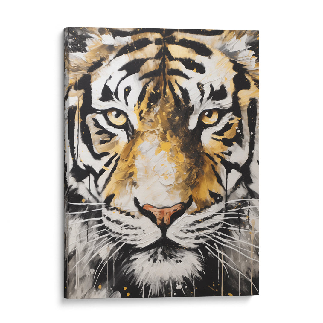 Royal Stripes: Tiger Portrait Edition Wall Art Frame
