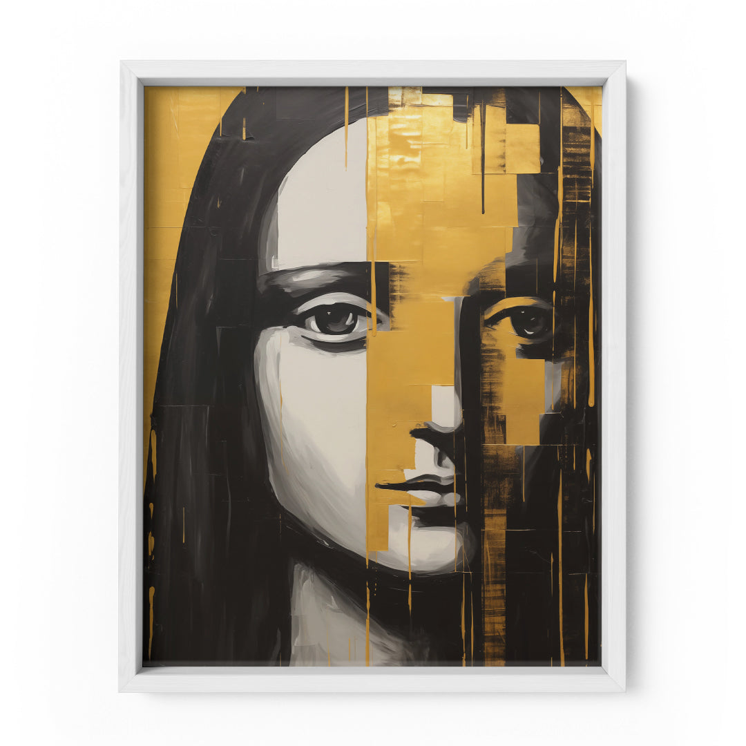 Ethereal Elegance: Mona Lisa Portrait Edition Wall Art Frame