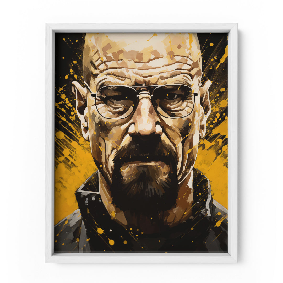 Chemical Odyssey: Walter White -Heisenberg- Portrait Edition Wall Art Frame