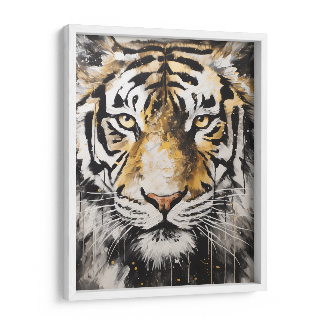 Royal Stripes: Tiger Portrait Edition Wall Art Frame