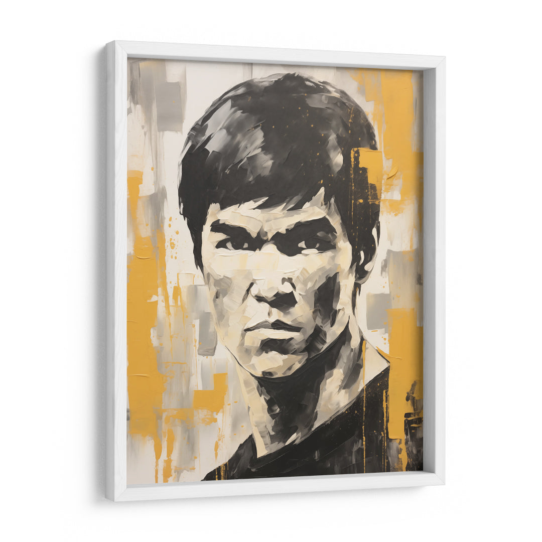 Timeless Warrior: Bruce Lee Portrait Edition Wall Art Frame