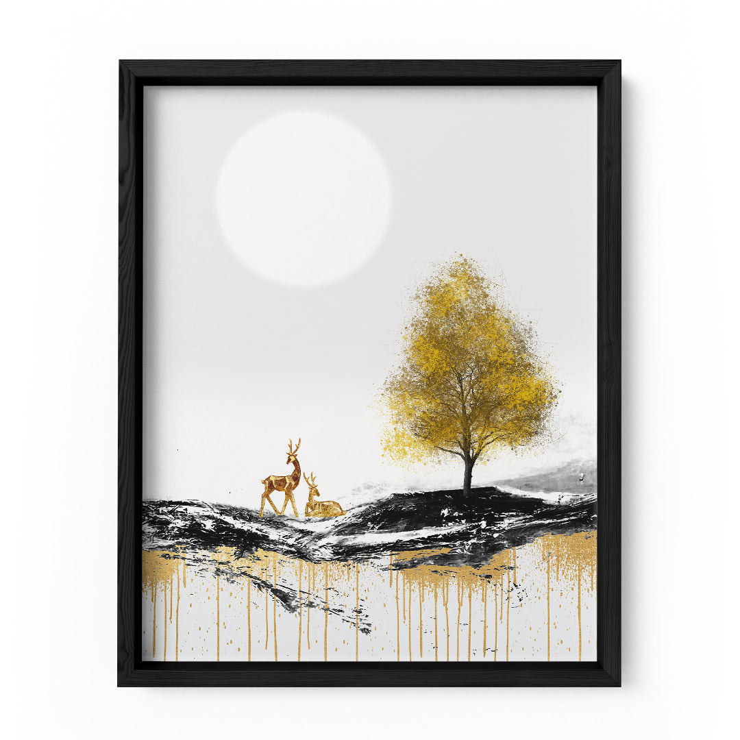 Golden Majesty Wall Art Frame