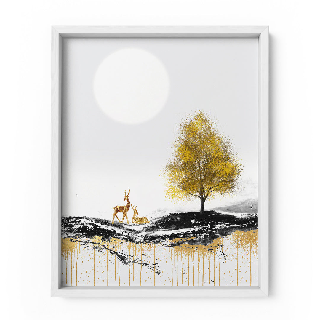 Golden Majesty Wall Art Frame