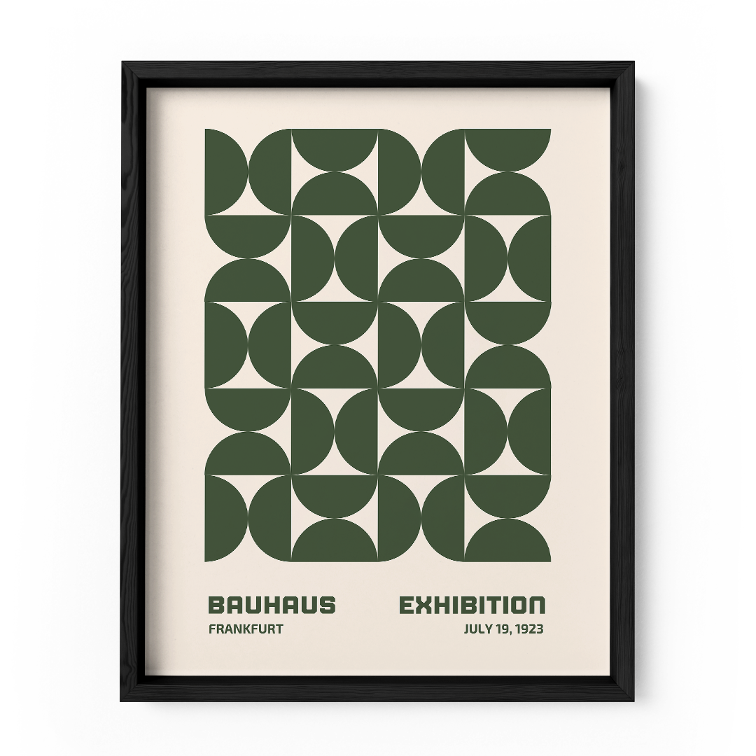 Verdant Geometry Wall Art Frame