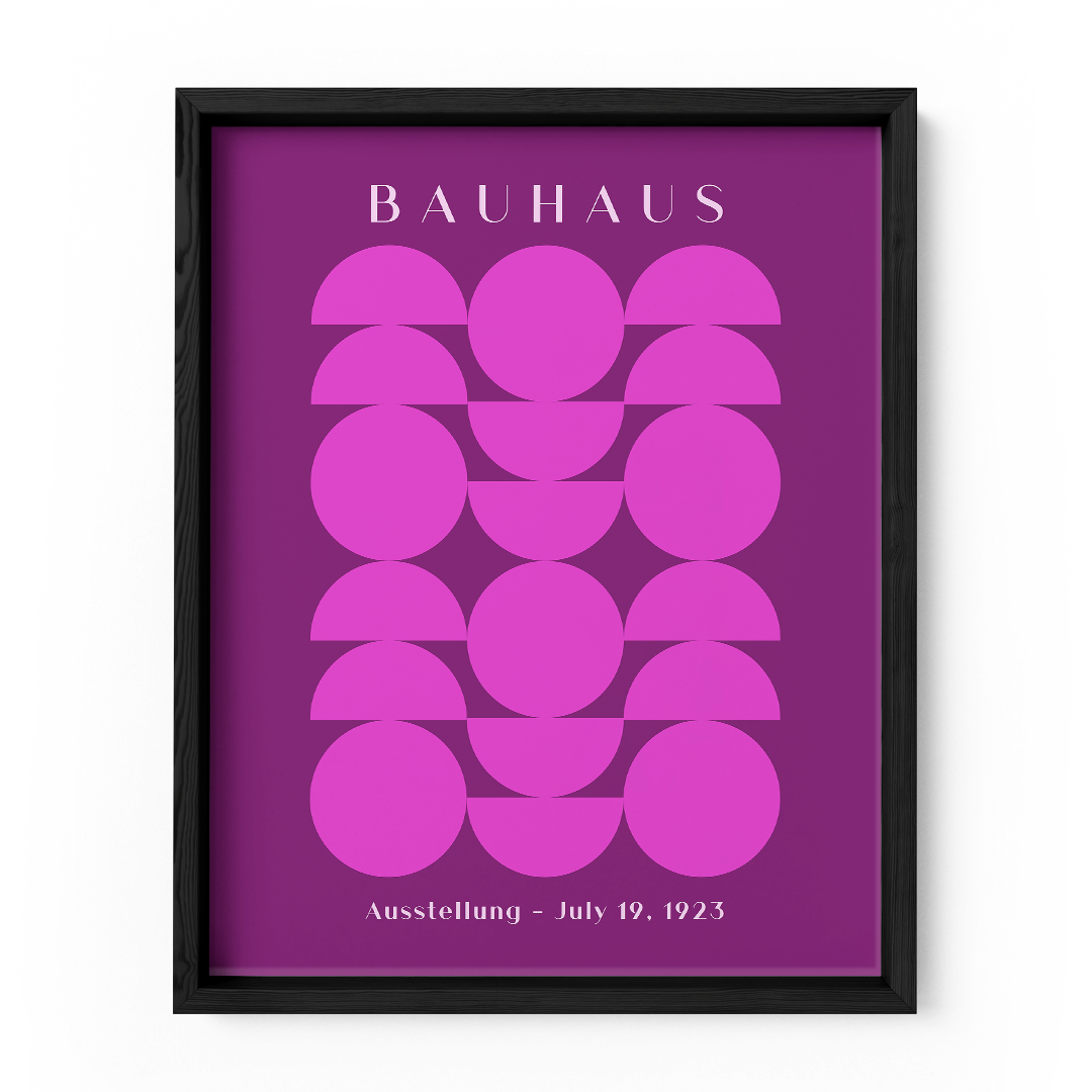 Fuchsia Harmony Wall Art Frame