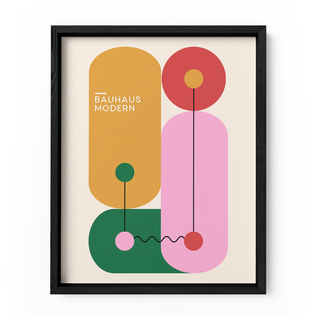 Modern Harmony Wall Art Frame-Geometry in Balance
