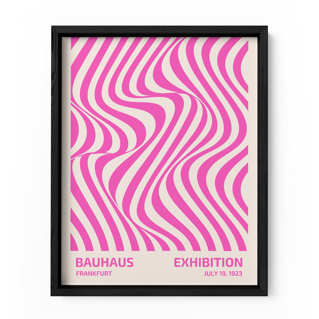 Fuchsia Flow Wall Art Frame
