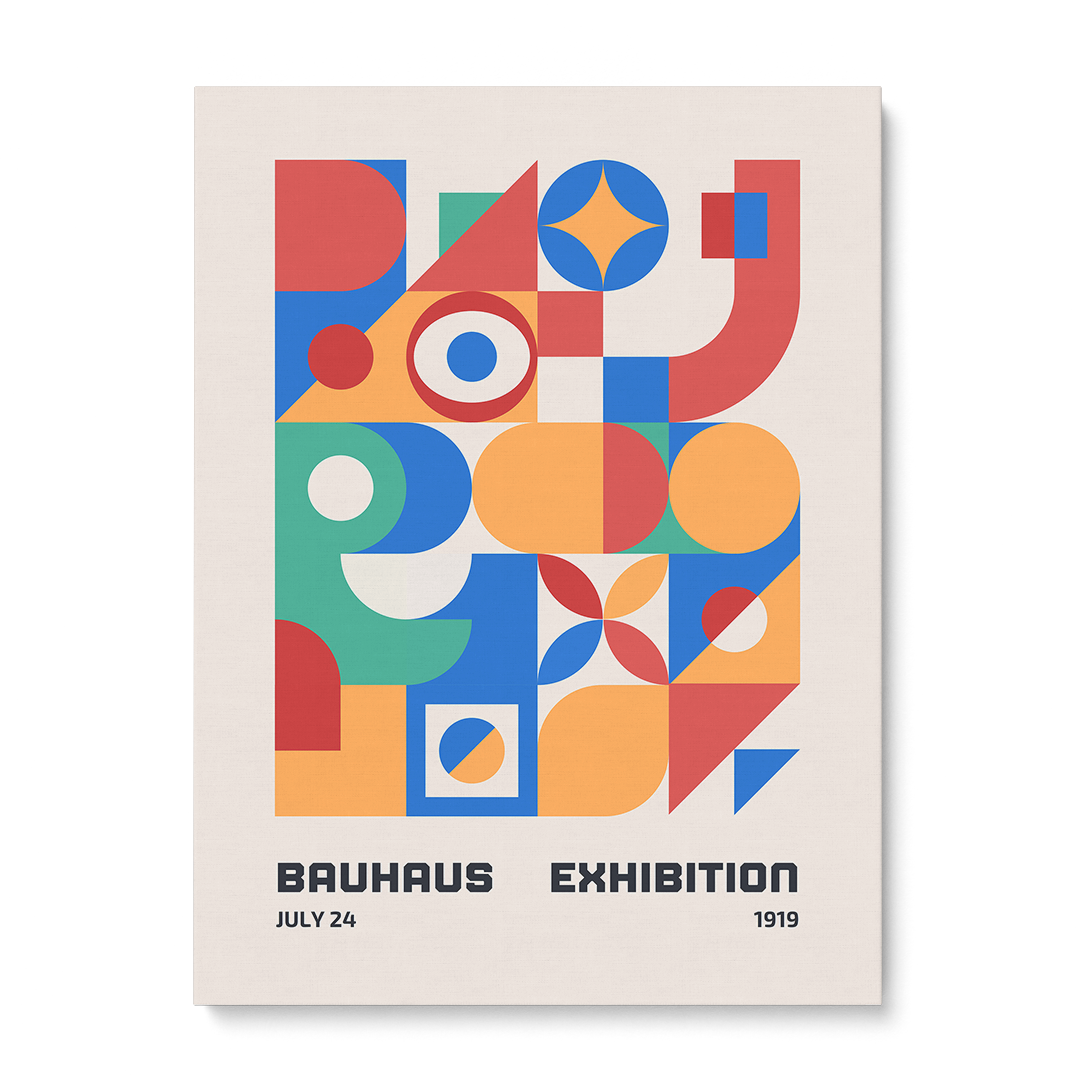 Bauhaus Kaleidoscope Wall Art Frame