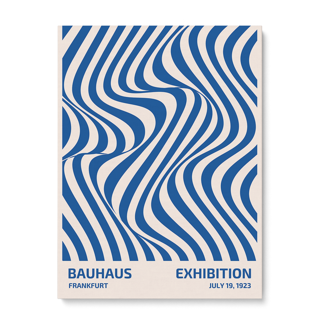 Azure Flow Wall Art Frame-A Symphony of Waves