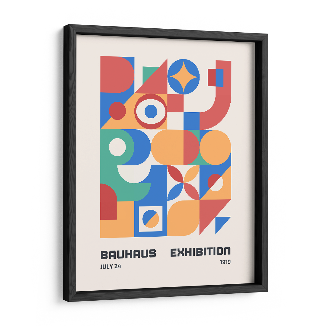 Bauhaus Kaleidoscope Wall Art Frame