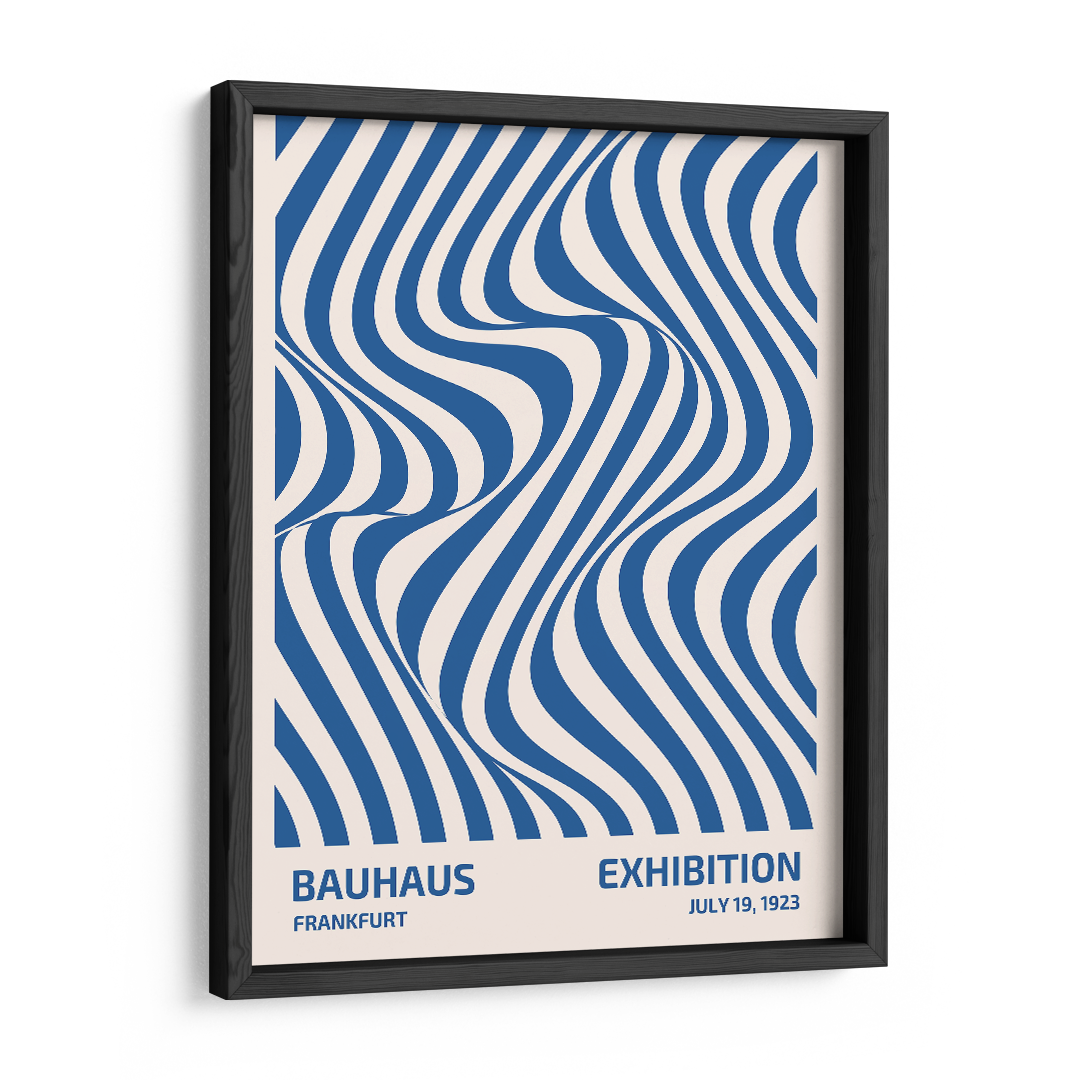 Azure Flow Wall Art Frame-A Symphony of Waves