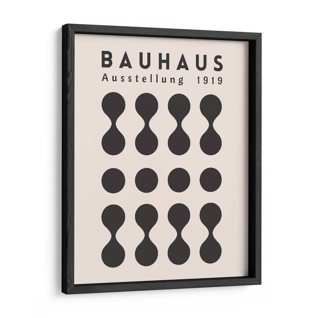 Bauhaus Hourglass Wall Art Frame