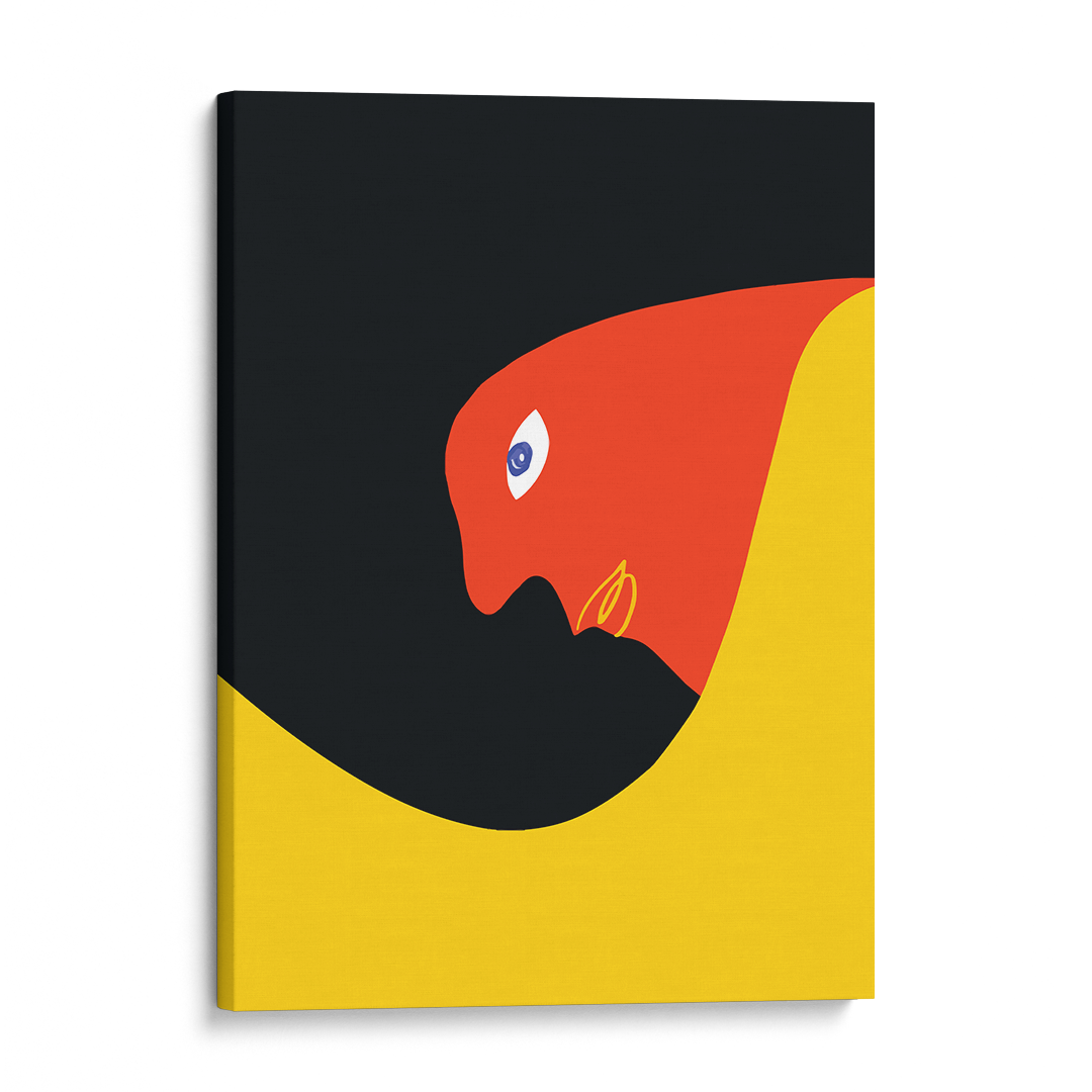 Crimson Parrot Wall Art Frame