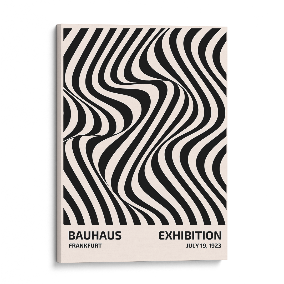 Monochrome Wave Wall Art Frame