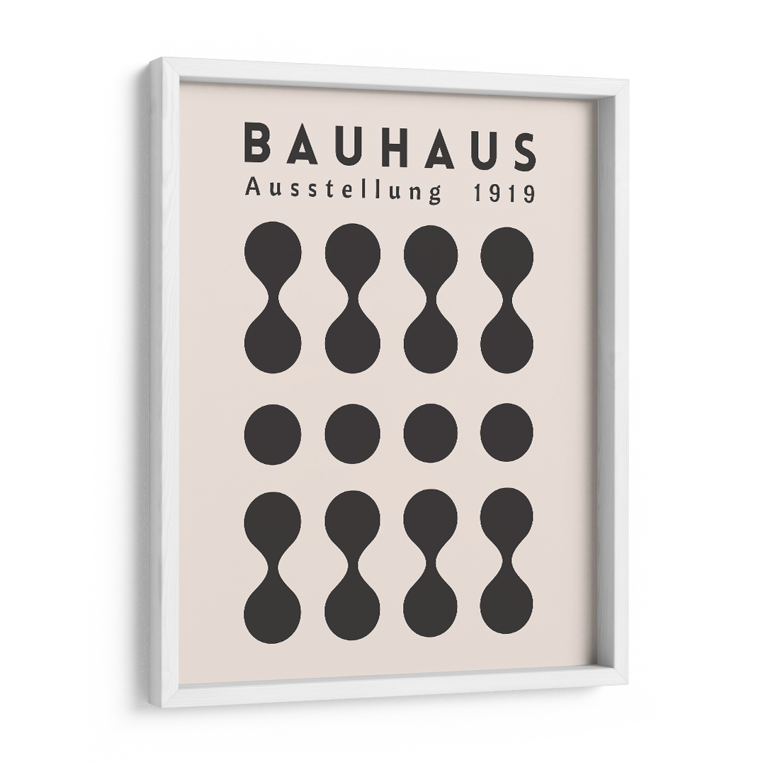 Bauhaus Hourglass Wall Art Frame