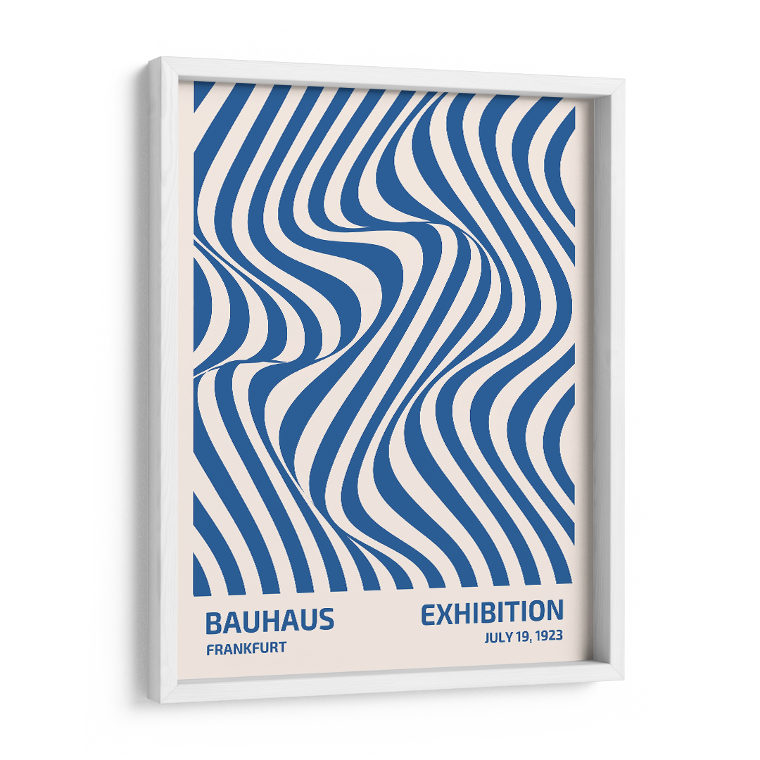 Azure Flow Wall Art Frame-A Symphony of Waves