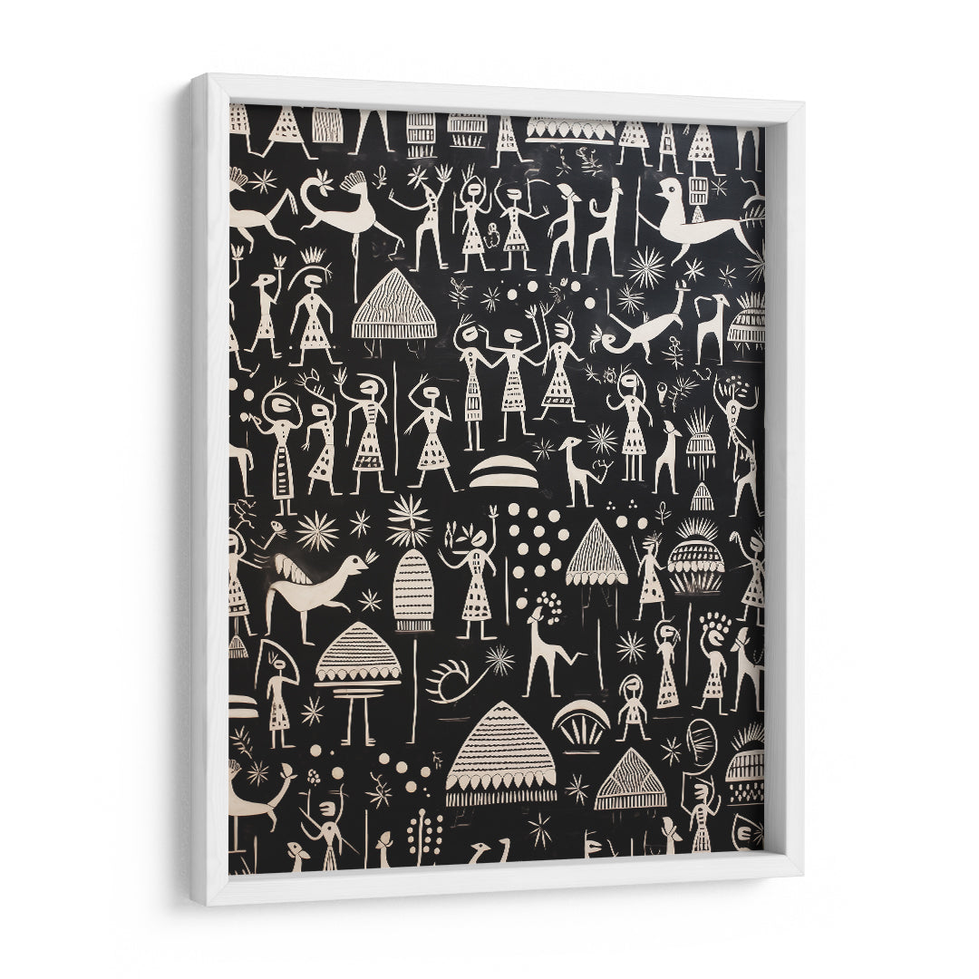 Timeless Tribal Dinner Scene Wall Art