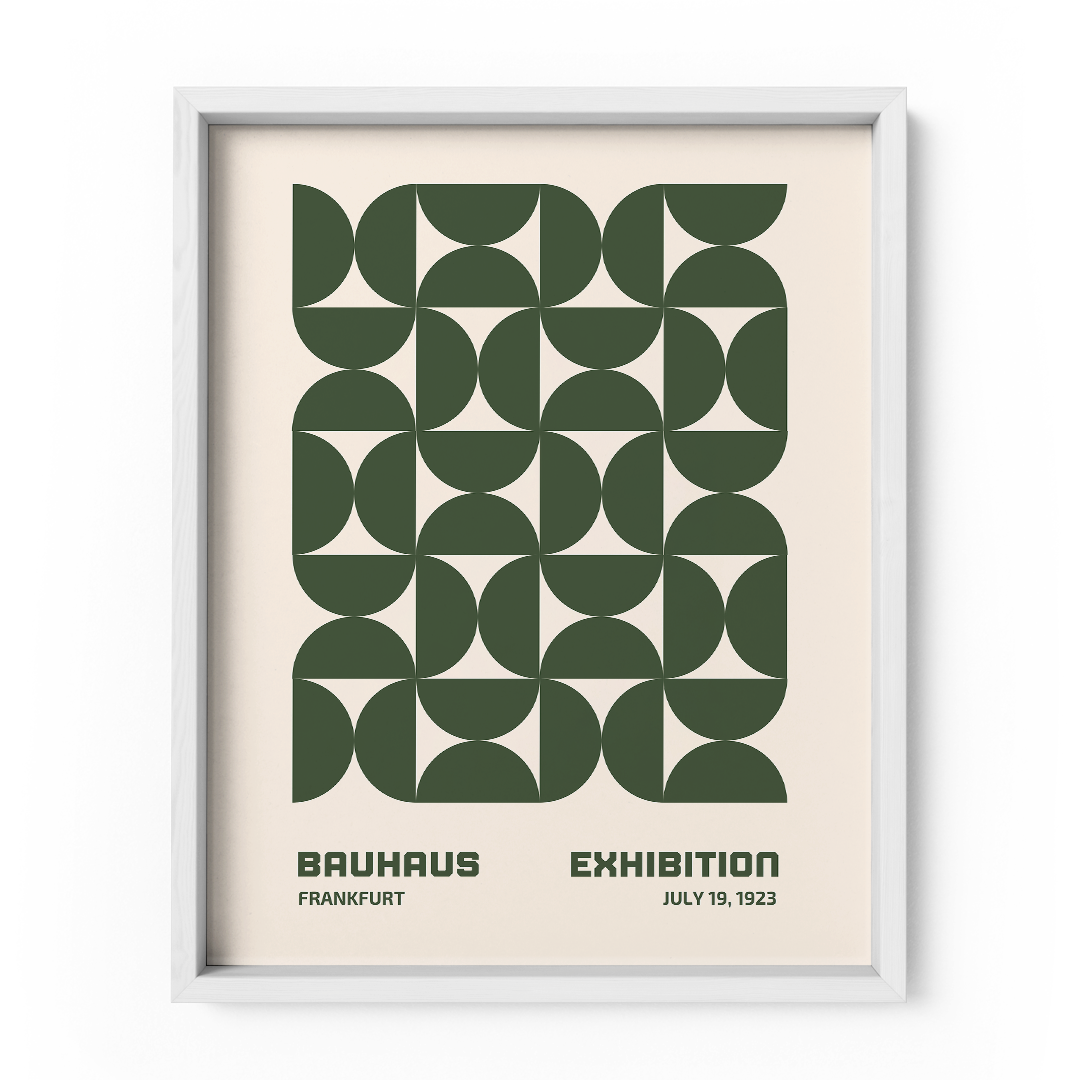 Verdant Geometry Wall Art Frame