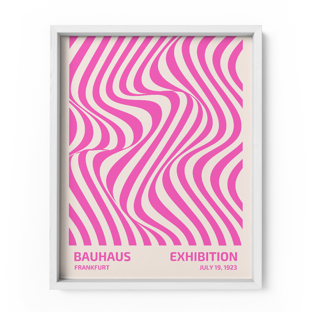 Fuchsia Flow Wall Art Frame